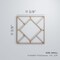 Ekena Millwork Small Hudson Decorative Fretwork Wood Wall Panels, Hickory, 11 3/8"W x 11 3/8"H x 3/8"T WALW12X12X0375HSNHI - alternate 3